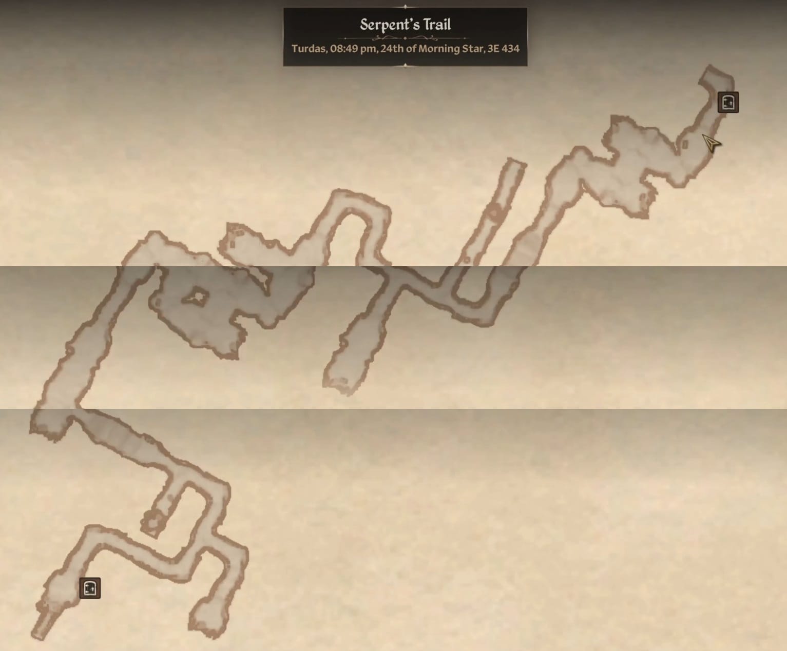A map of a mine: the Serpent's Trail