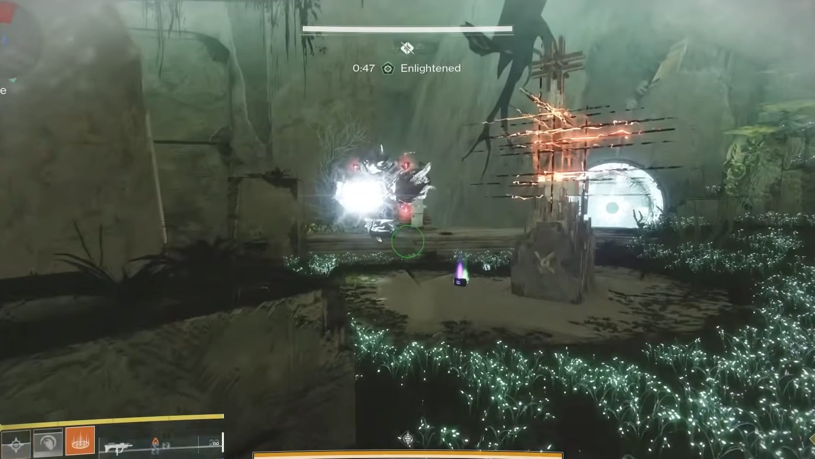 The Consecrated Mind depositing a Voltaic Overflow nearby a Totem