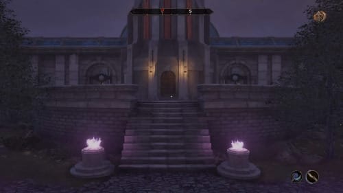 The front entrance of the Arcane University in the Imperial City