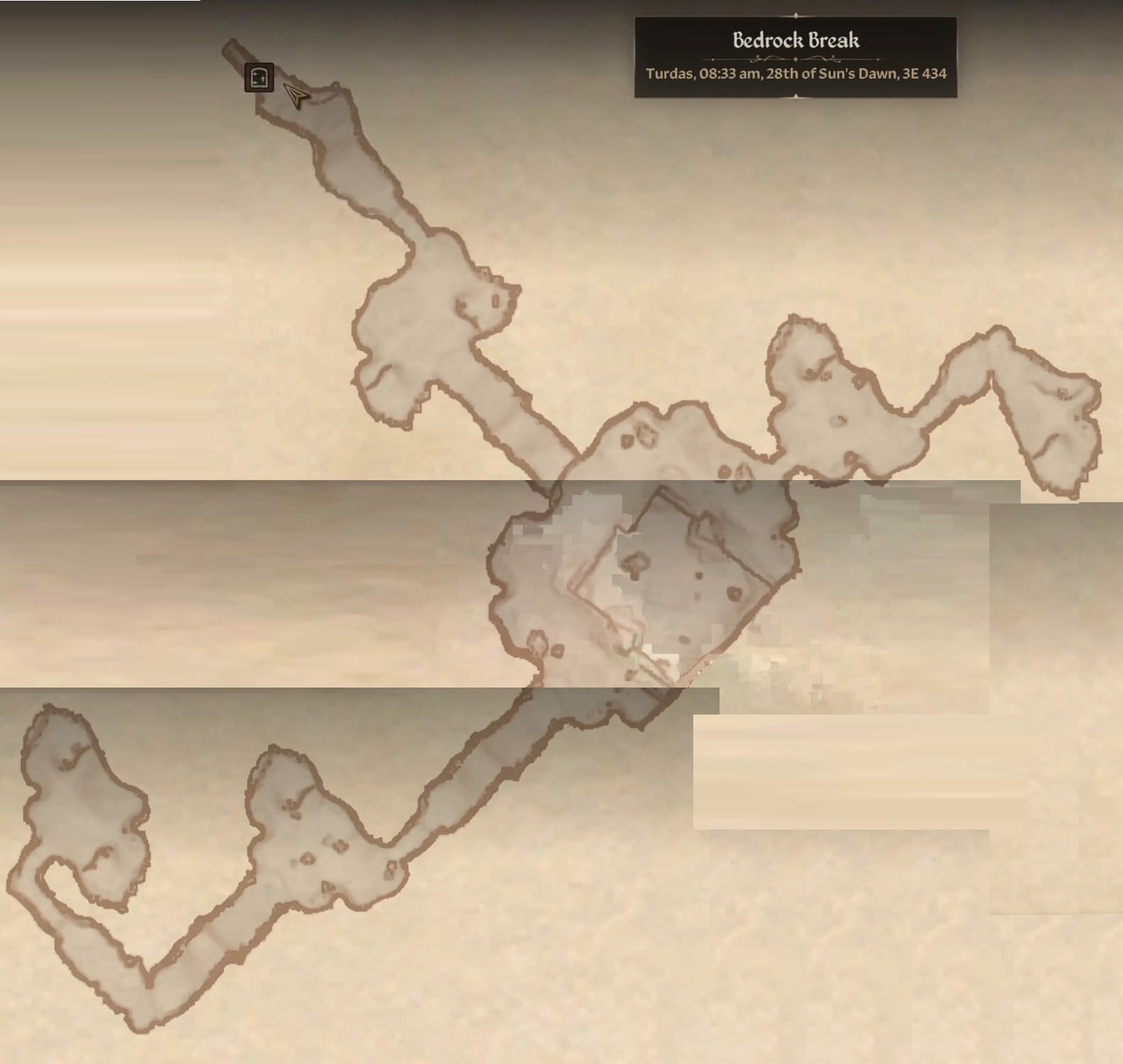 Map of Bedrock Break itself