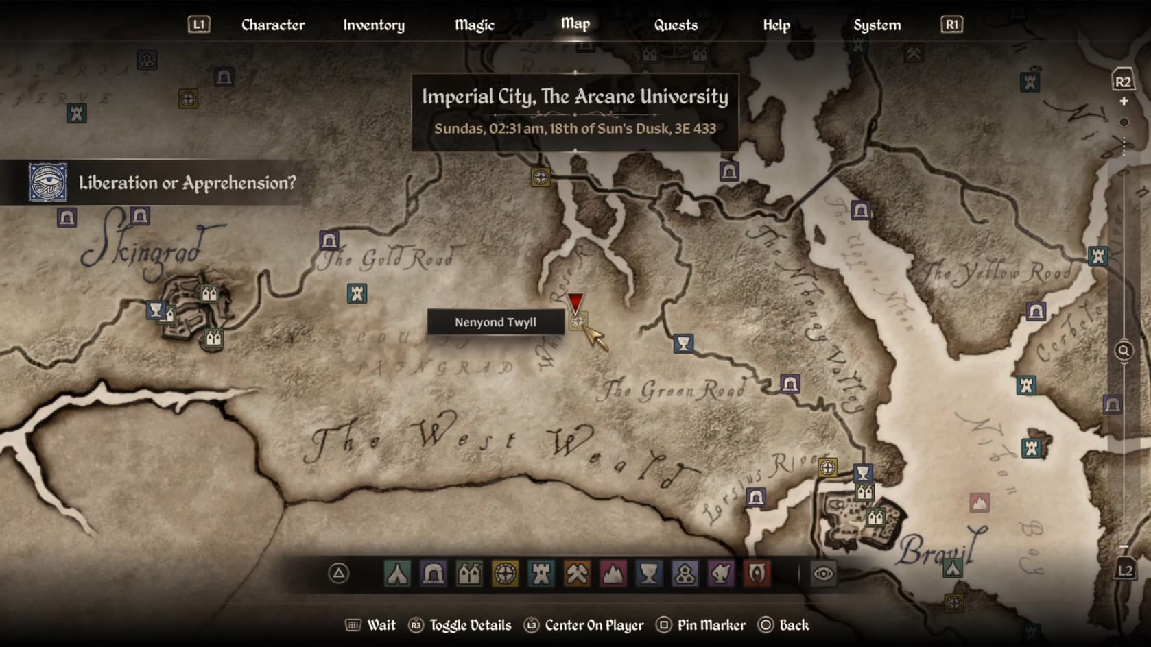 Nenyond Twyll Location