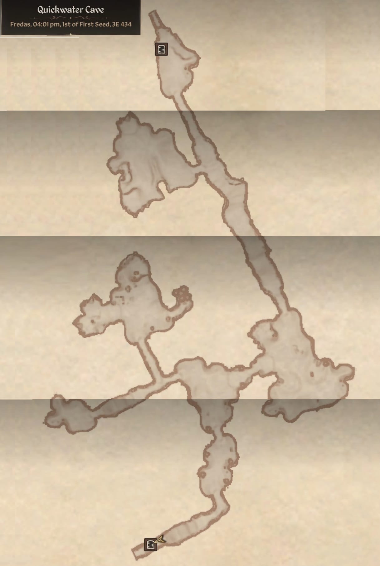 Quickwater Cave Map