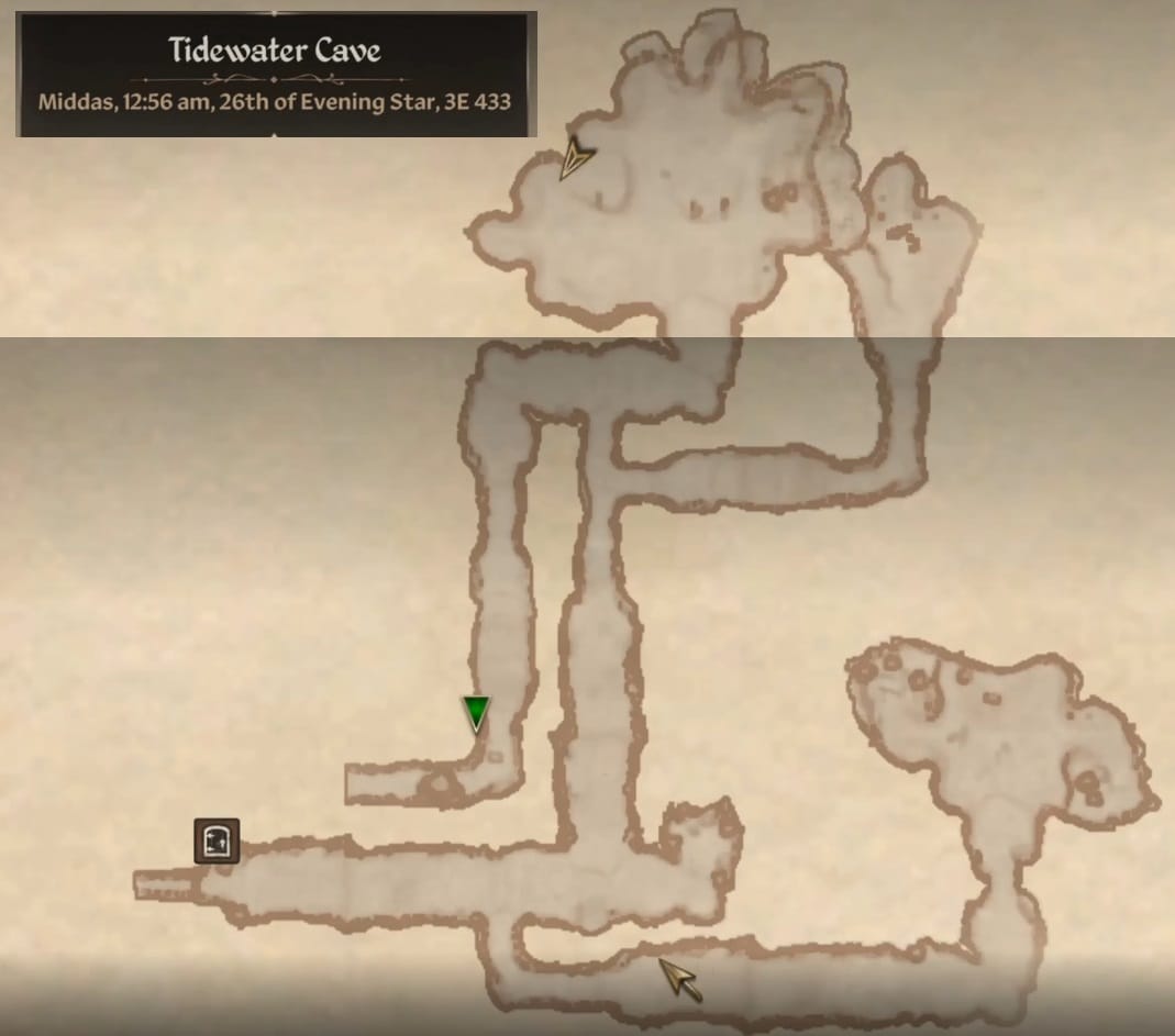 Map of the Tidal Cave
