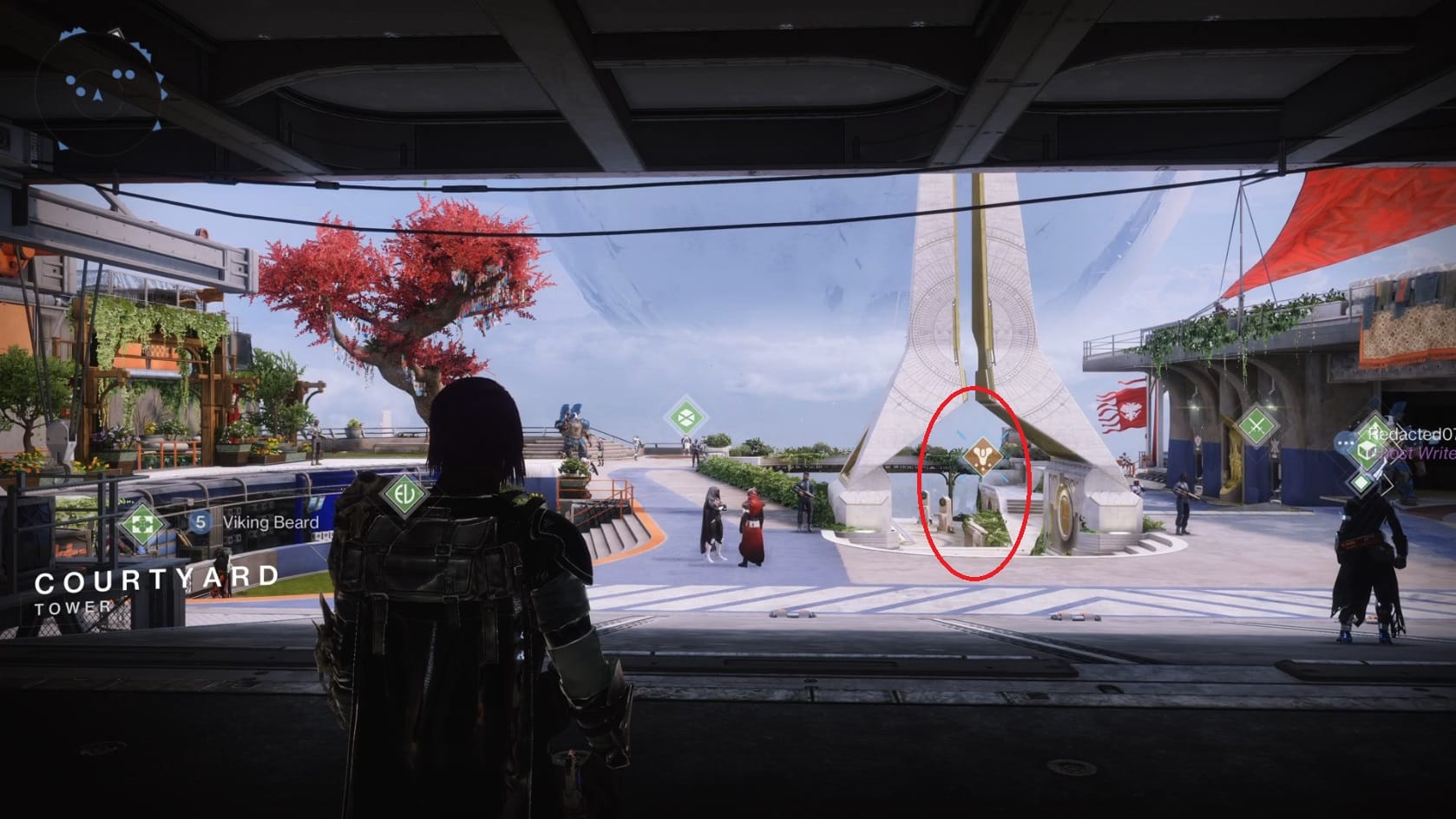 A Guardian in the Tower, looking at the Monument of Triumph