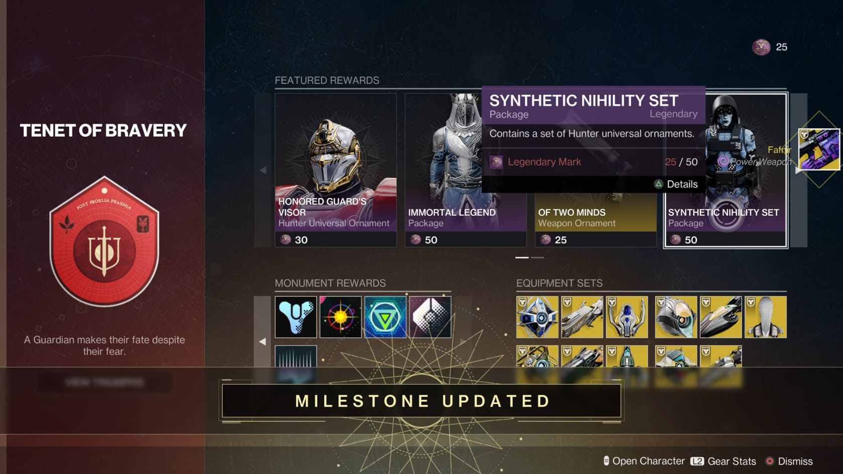 Purchased the Fafnir Exotic Power Weapon