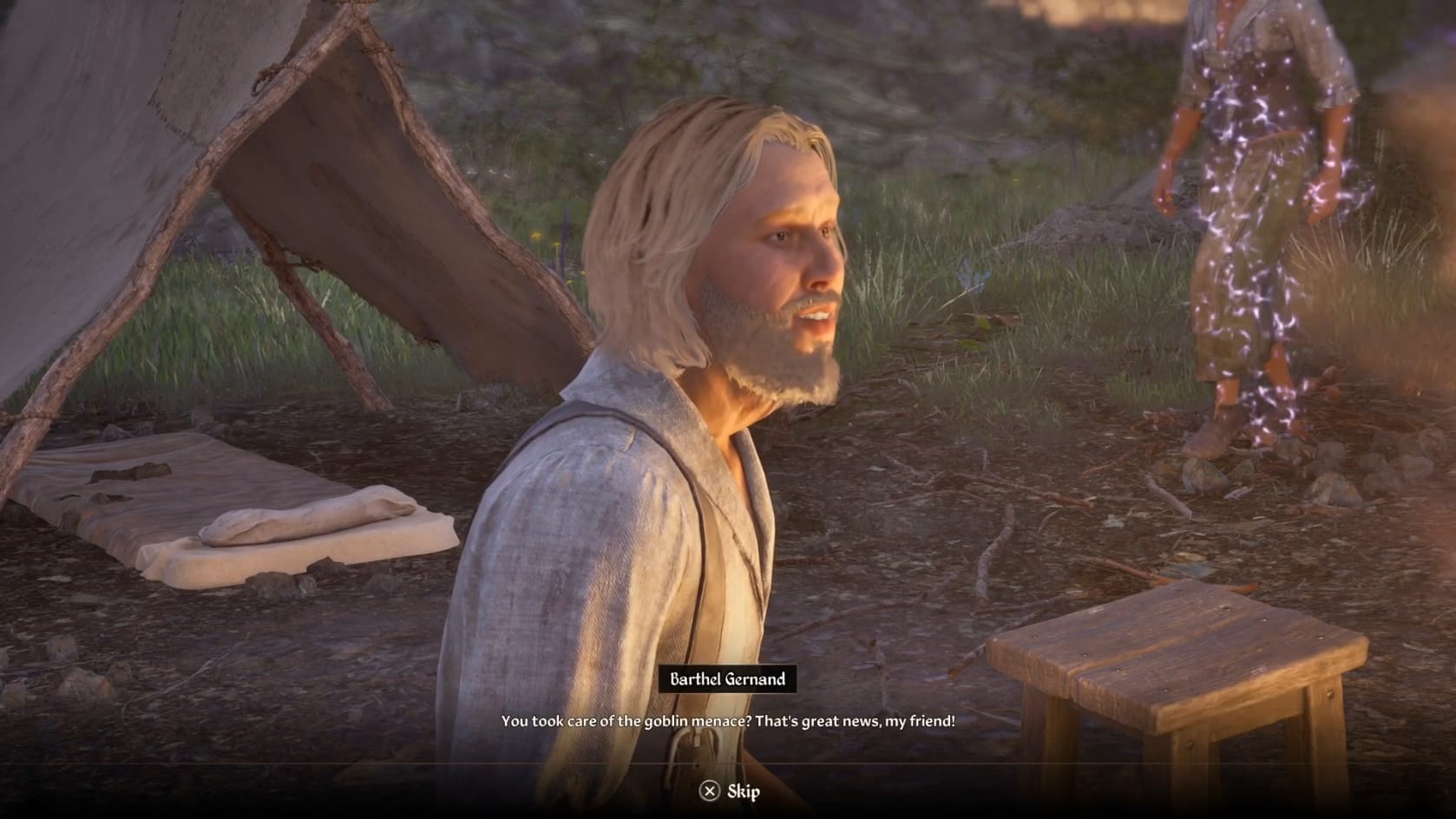 Barthel Gernand is happy to hear about the end of the Goblin War