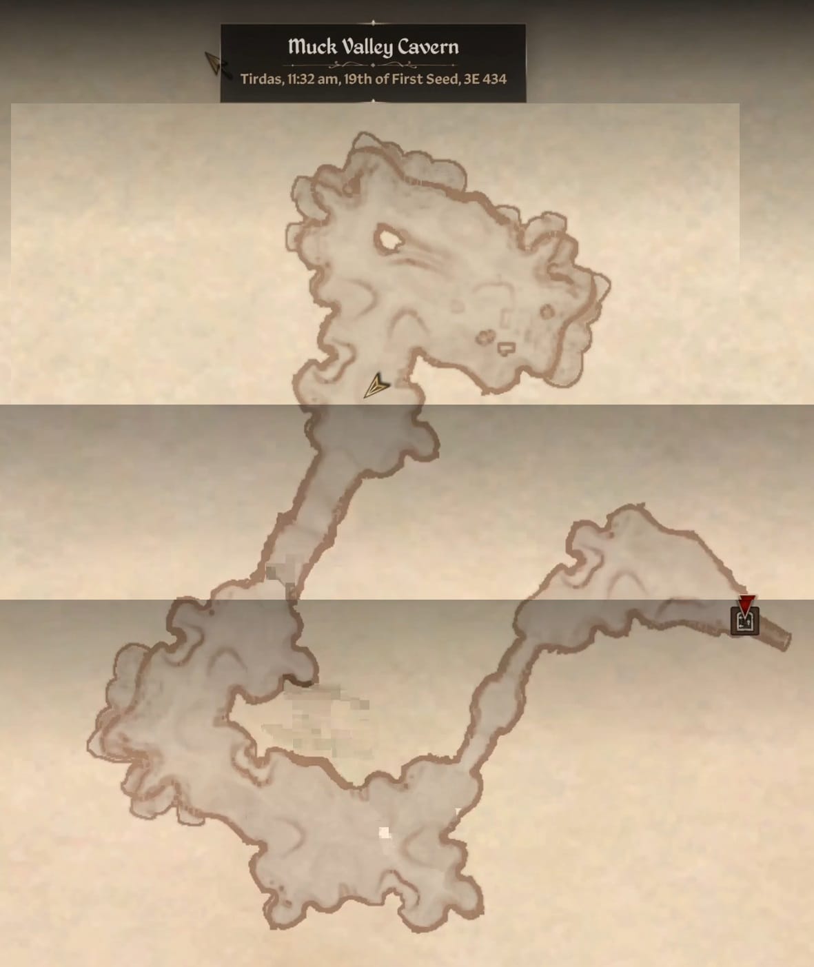 Map for Muck Valley Cavern