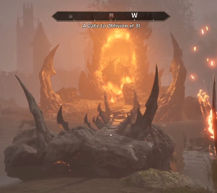 An Oblivion Gate just outside Leyawiin