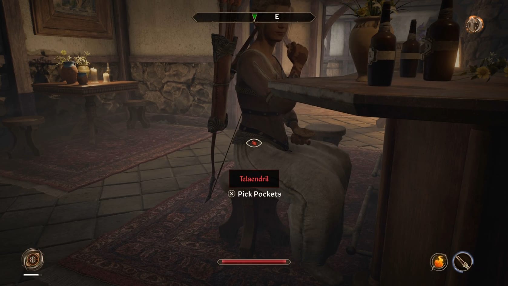 Telandril inside the Cheydinhal Bridge Inn