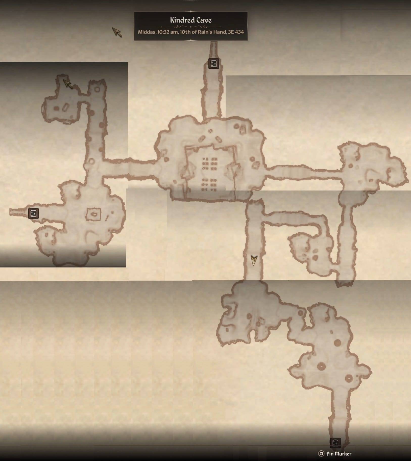 Map of Kindred Cave
