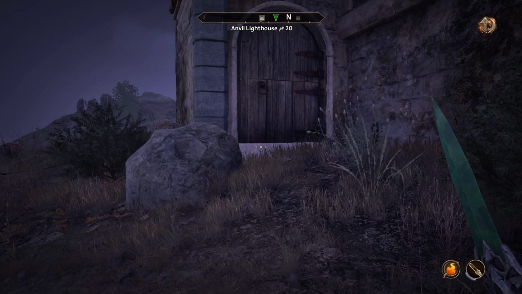 The door to the Anvil Lighthouse Basement