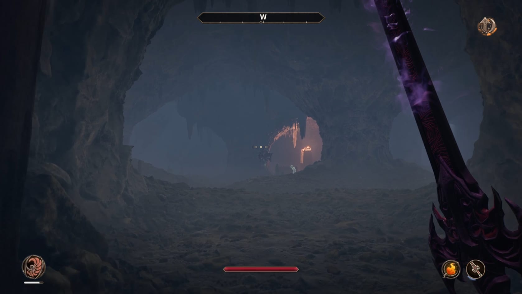The massive altar chamber with distant undead
