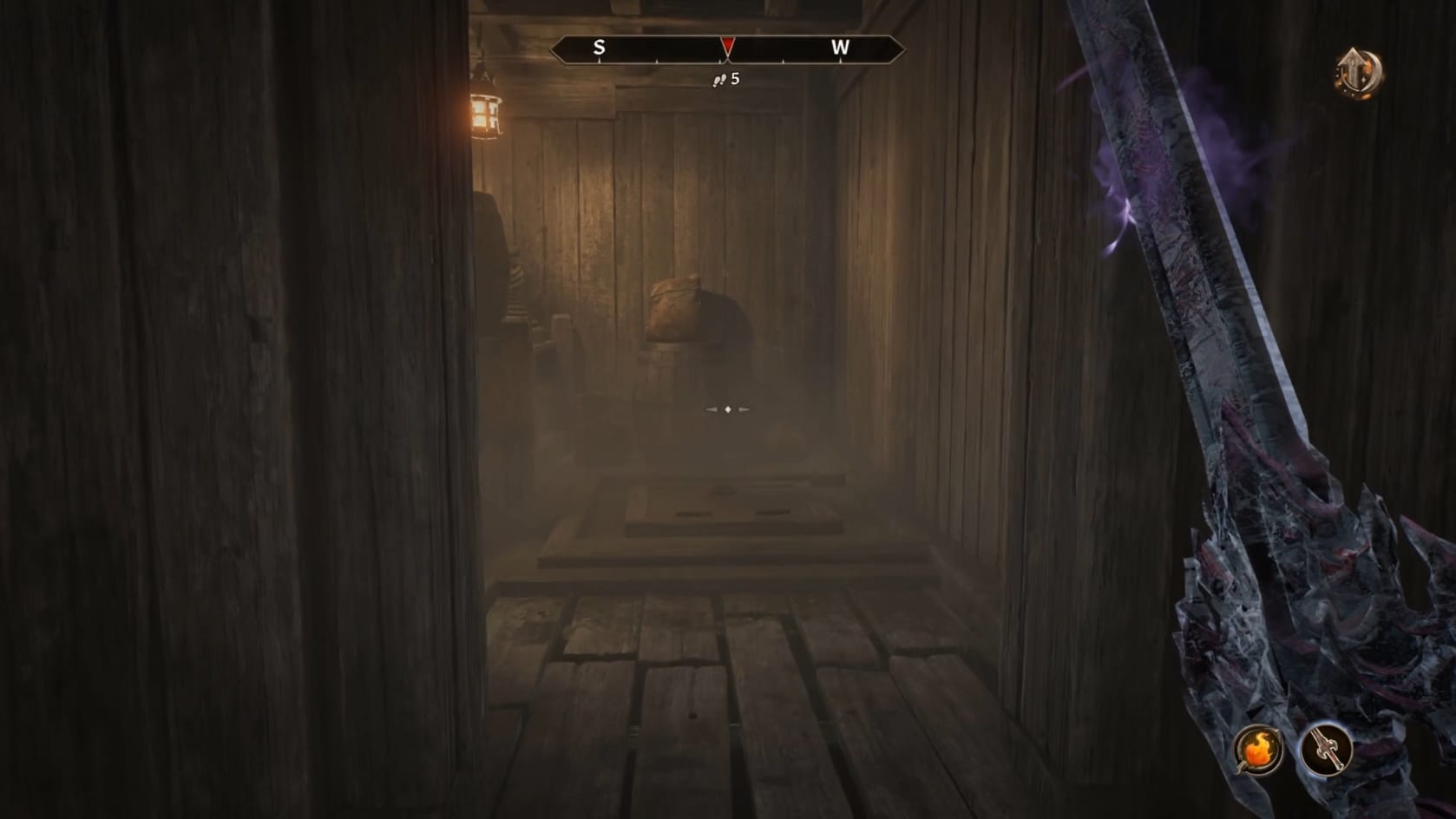 The hatch down to the Cargo Hold of the Serpent's Wake