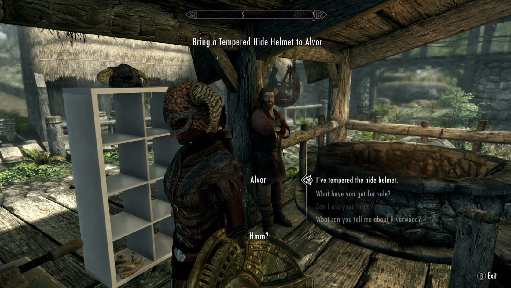 Showing Alvor the tempered Hide Helmet