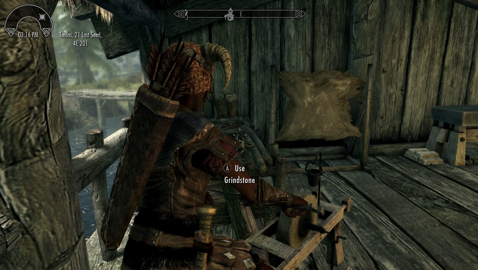 Sitting down at the Grindstone to improve the Iron Dagger