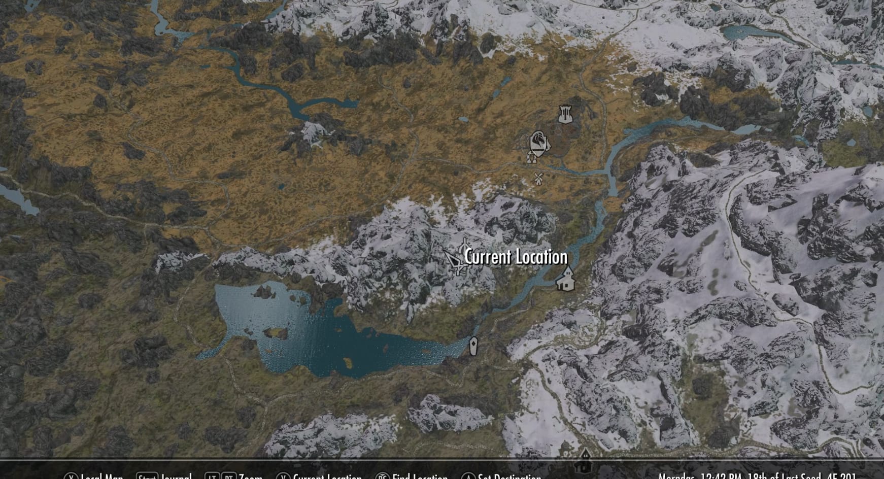 Location of Bleak Falls Barrow in Skyrim