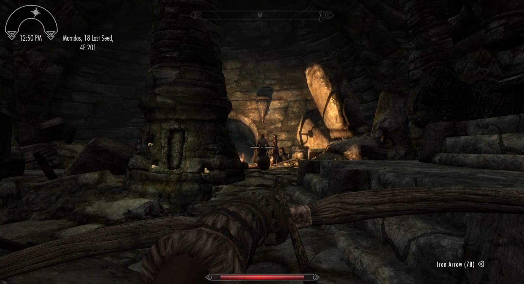 Approaching the Bandits at the entrance camp