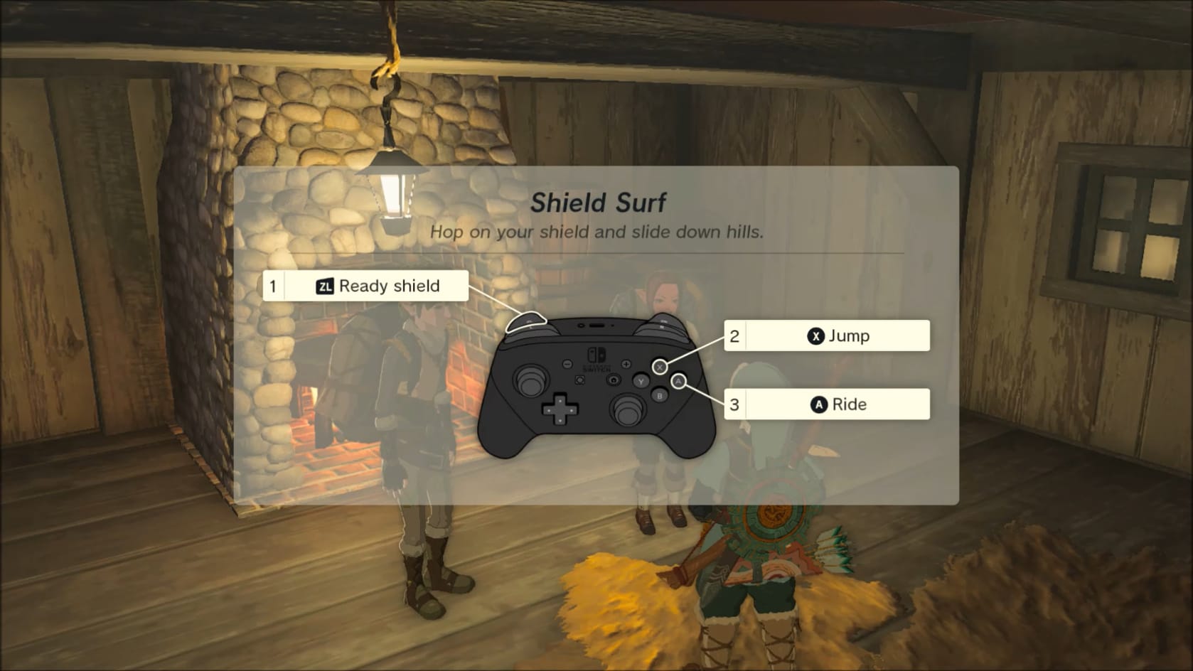 Controls for Shield Surfing (Pro Controller)