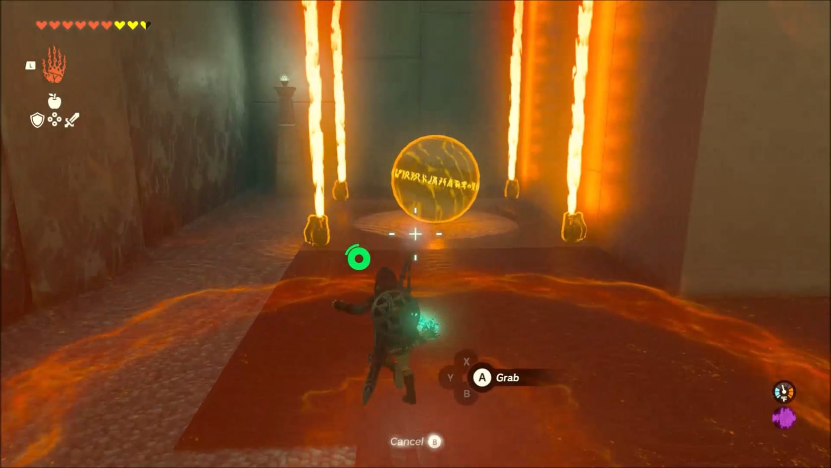 The Large Sphere and the nearby Flamethrowers.