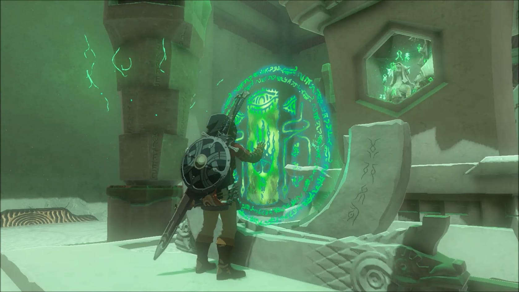 Completing "An Uplifting Device" by activating the Glyph