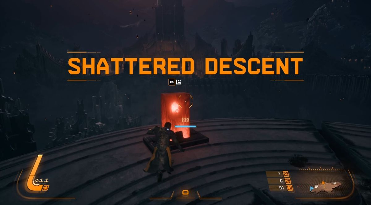 Arjun crosses into the Eclipse Zone of the Shattered Descent
