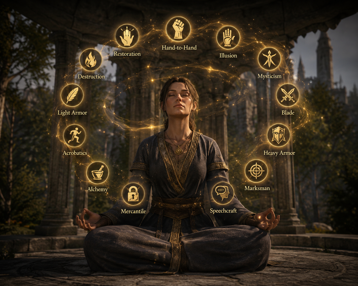 Oblivion Remasted: Master Skill Trainers Guide