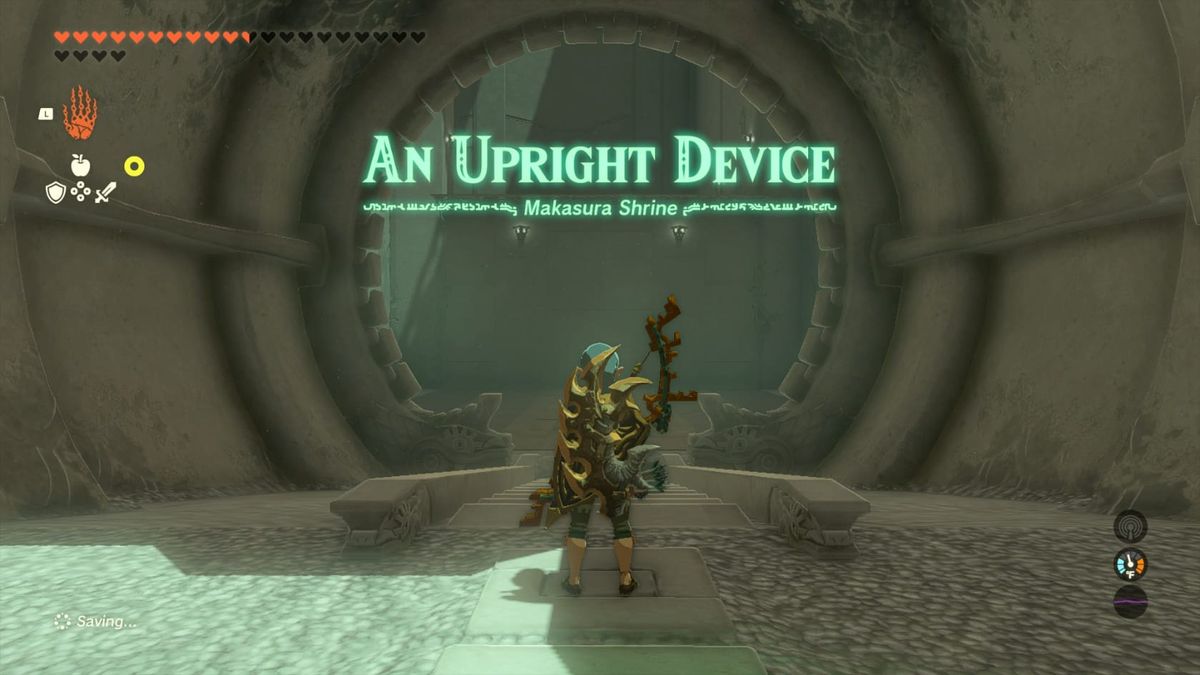 Legend of Zelda: Tears of the Kingdom - Makasura Shrine: An Upright Device