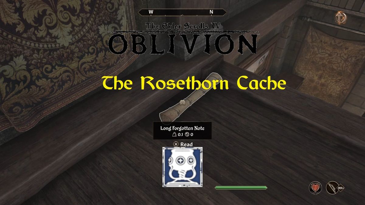 Oblivion Remastered – Side Quest – The Rosethorn Cache Guide
