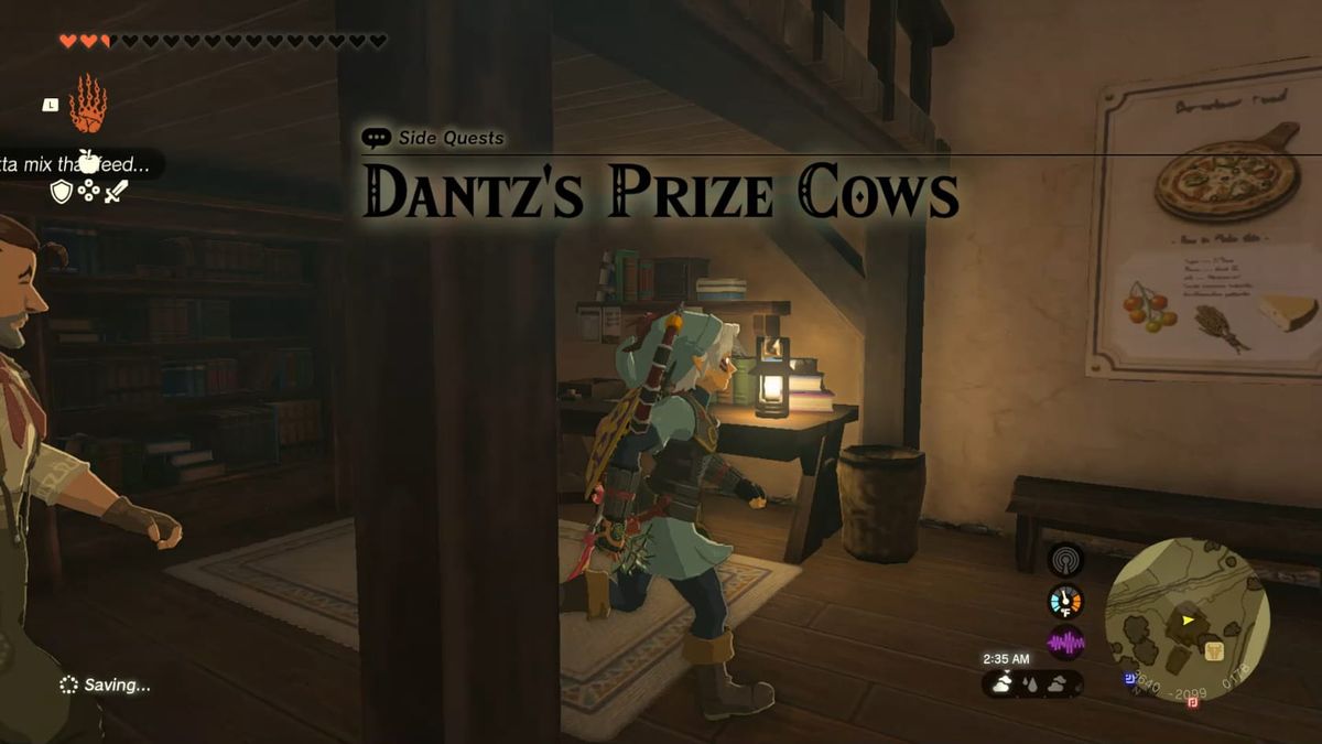 Tears of the Kingdom – Side Quest – Dantz’s Prize Cows