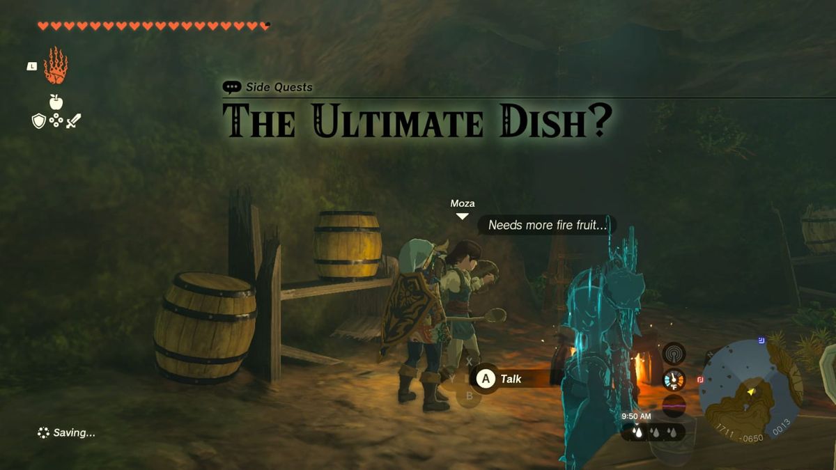 Legend of Zelda: Tears of the Kingdom – Side Quest – The Ultimate Dish?