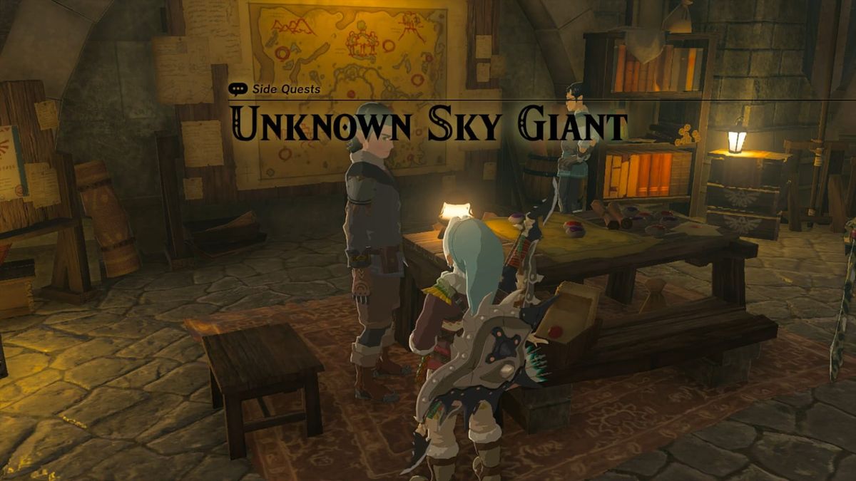 Legend of Zelda: Tears of the Kingdom – Side Quest – Unknown Sky Giant Guide