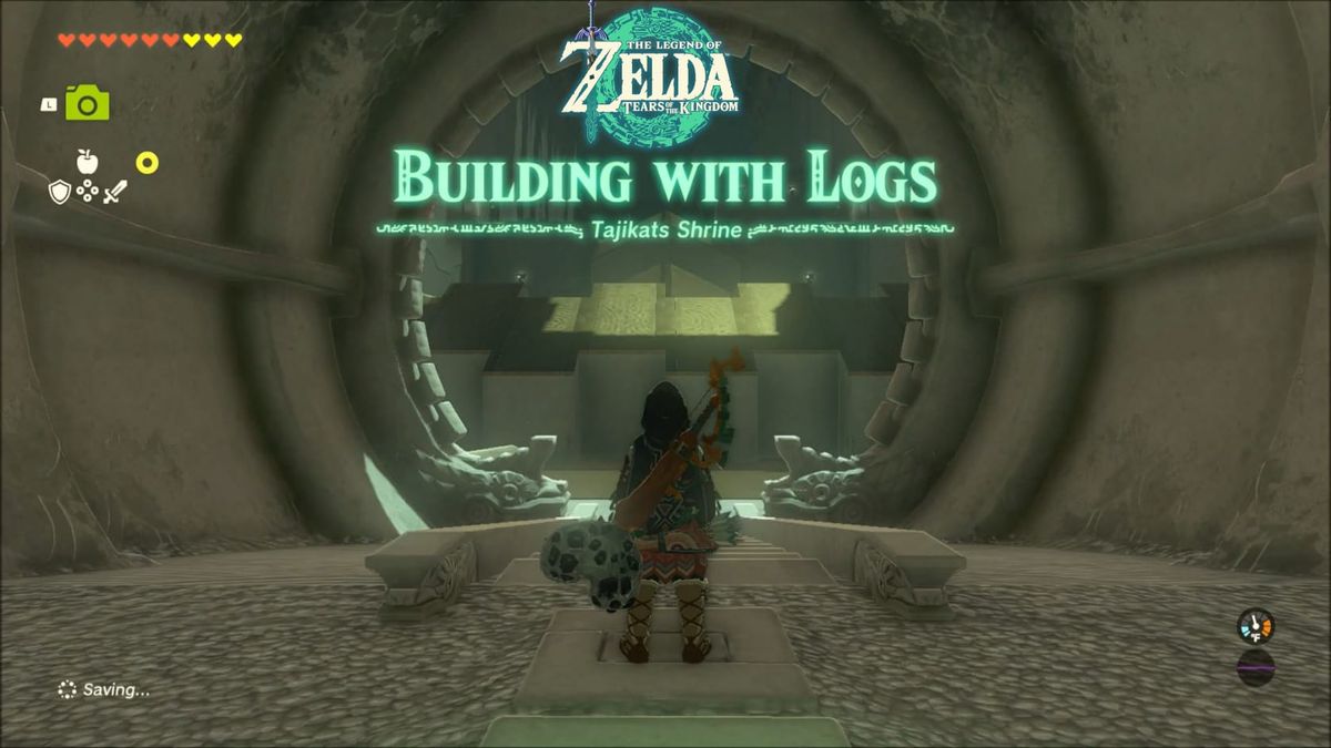 Legend of Zelda: Tears of the Kingdom – Tajikats Shrine: Building With Logs Guide