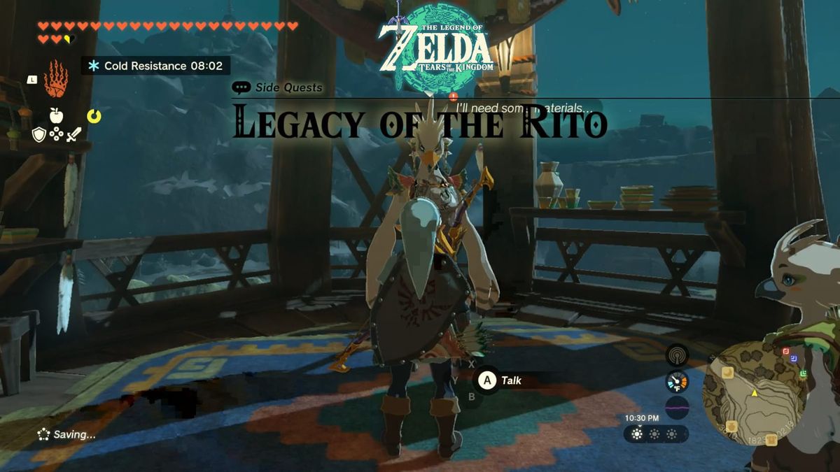 Legend of Zelda: Tears of the Kingdom – Side Quest – Legacy of the Rito Guide