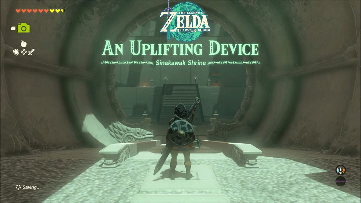 Legend of Zelda: Tears of the Kingdom – Sinakawak Shrine: An Uplifting Device