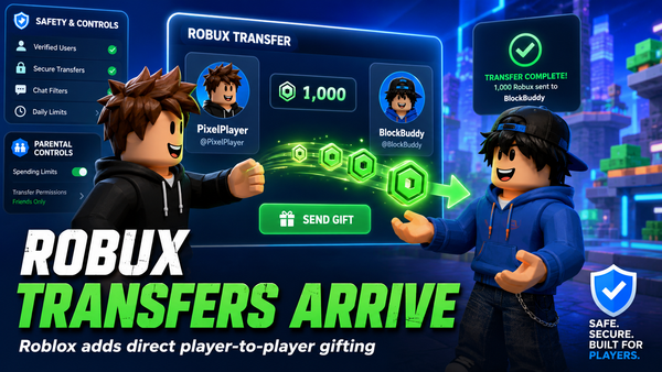 Roblox Adds Direct Robux Transfers in Major Gifting Update