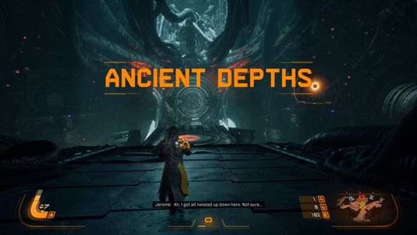 Arjun stands in the main chamber of the Ancient Depths within Carcosa.
