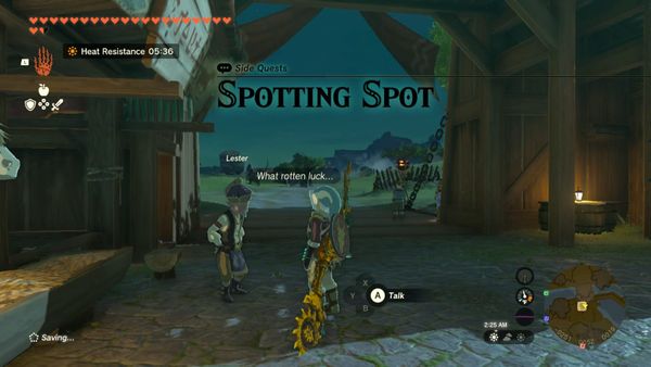 Tears of the Kingdom: Side Quest – Spotting Spot