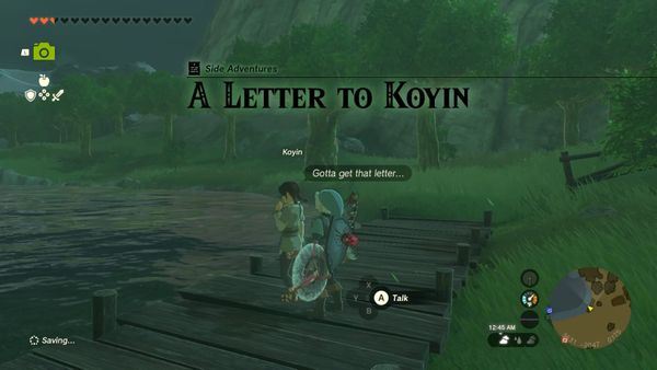 Legend of Zelda: Tears of the Kingdom – Side Adventure - A Letter to Koyin