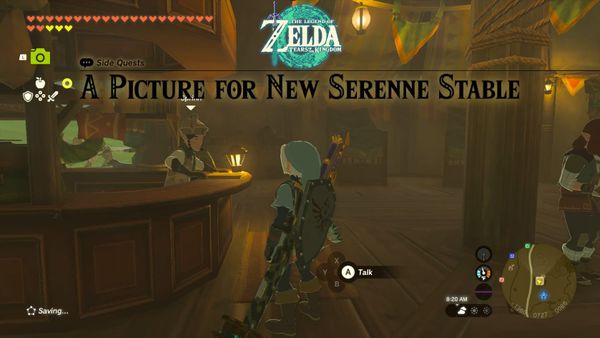 Legend of Zelda: Tears of the Kingdom – Side Quest – A Picture for New Serenne Stable Guide
