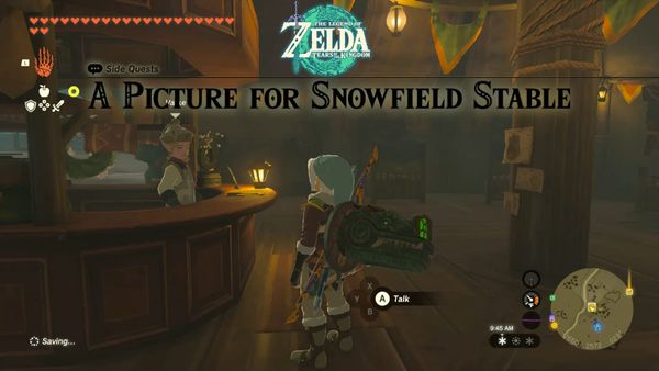 The Legend of Zelda: Tears of the Kingdom – Side Quest – A Picture for Snowfield Stable Guide