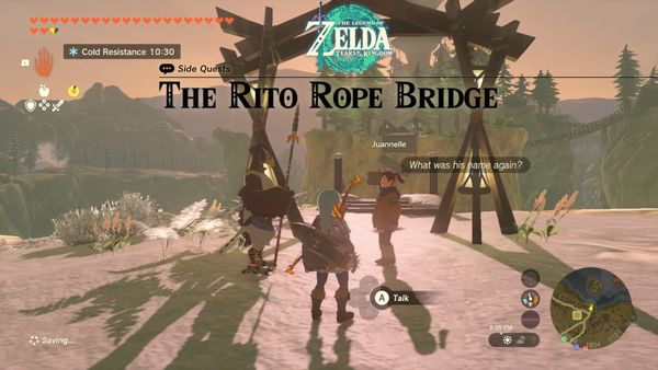 Legend of Zelda: Tears of the Kingdom – Side Quest – The Rito Rope Bridge Guide
