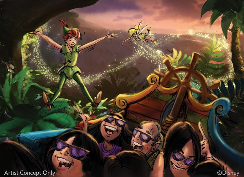 Rendering of Peter Pan’s Never Land Adventure coming to Fantasy Springs at Tokyo DisneySea