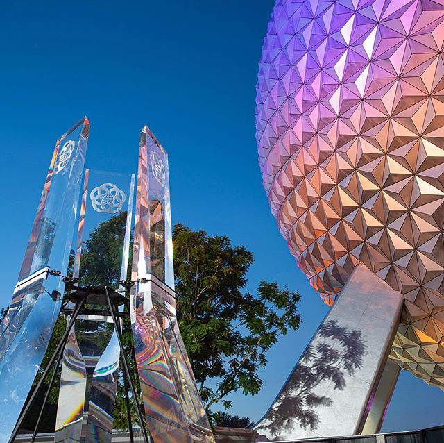 Classic EPCOT Fountain Pylons Return
