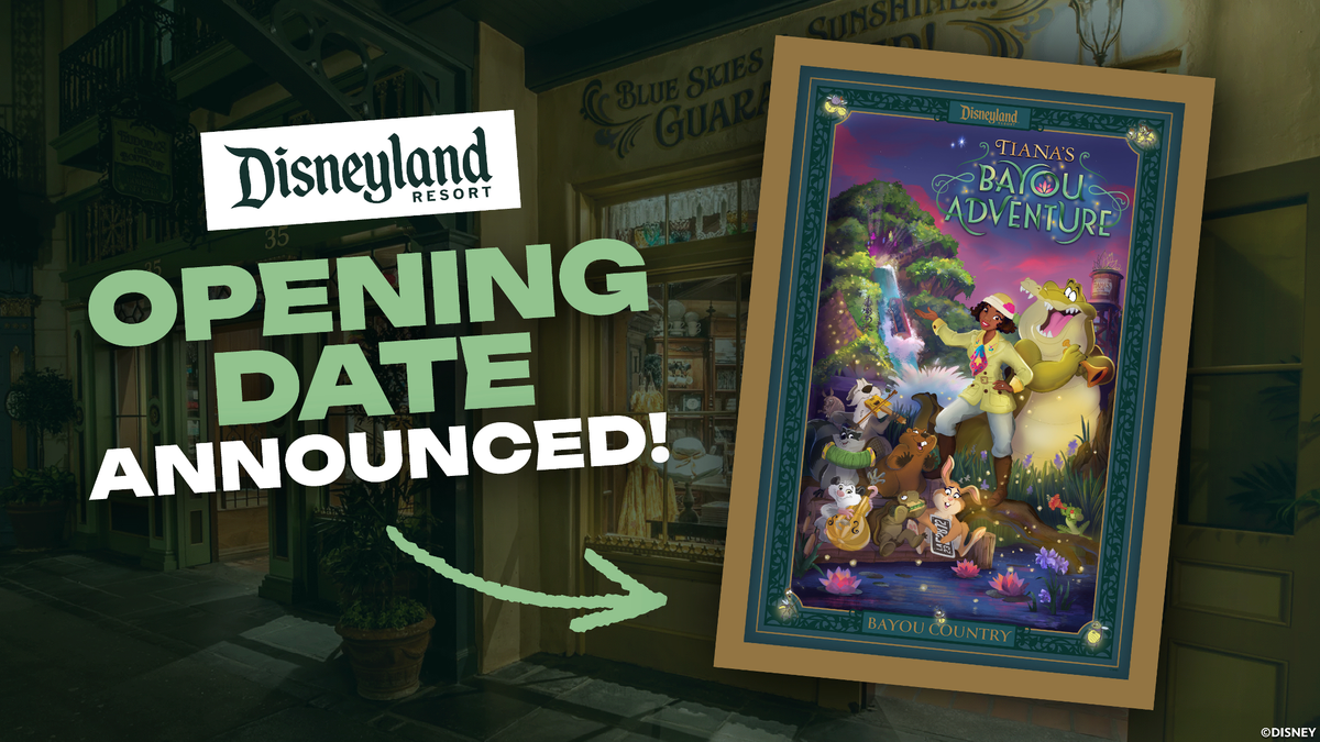 Tiana’s Bayou Adventure Opens November 15th at Disneyland