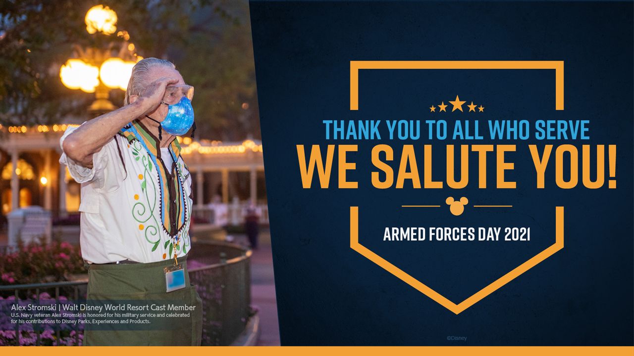 Disney Honors WWII Veteran and  Cast Member, Alex Stromski, For Armed Forces Day