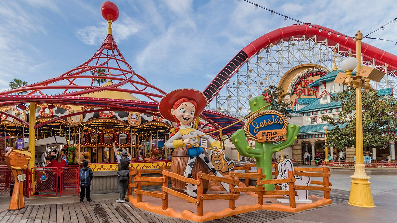 Jessie's Critter Carousel Opens at Pixar Pier in Disney California Adventure Park