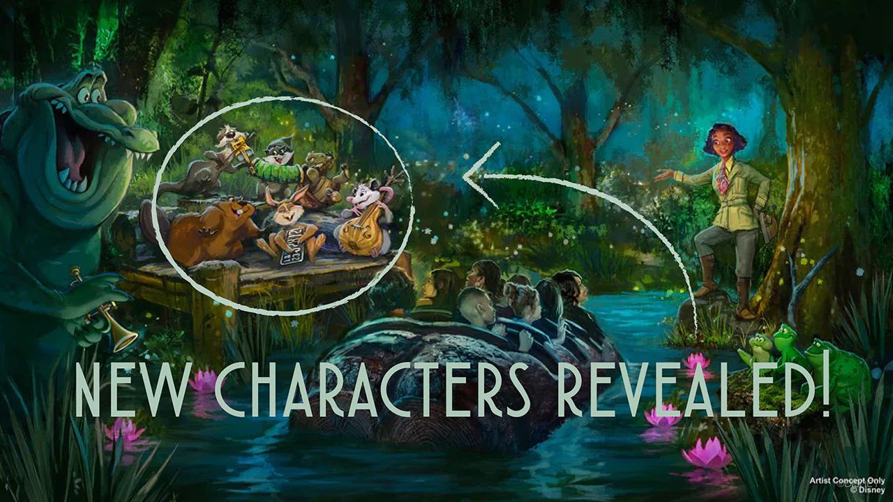 New Critter Characters Unveiled for Tiana's Bayou Adventure at Walt Disney World