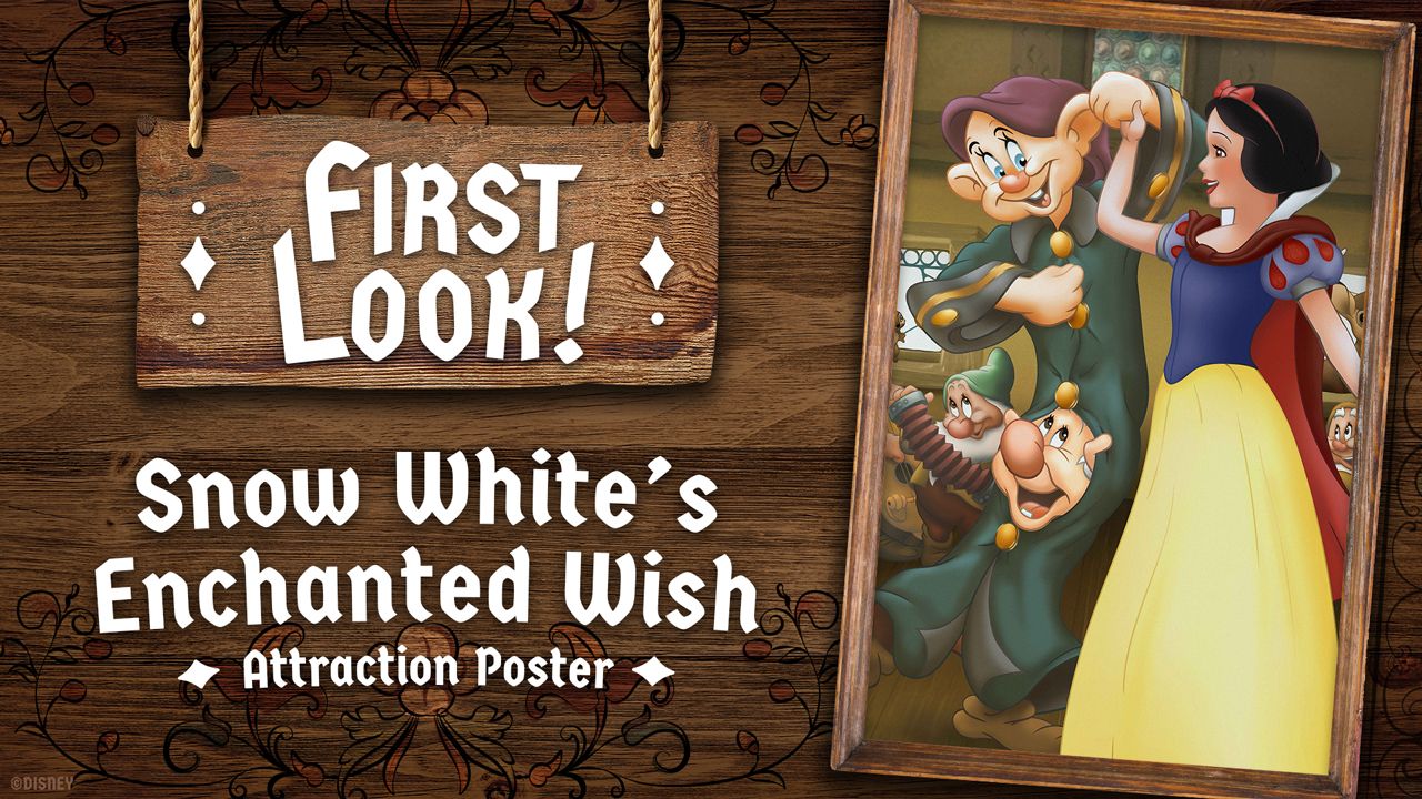 Disney Debuts Snow White's Enchanted Wish Attraction Poster