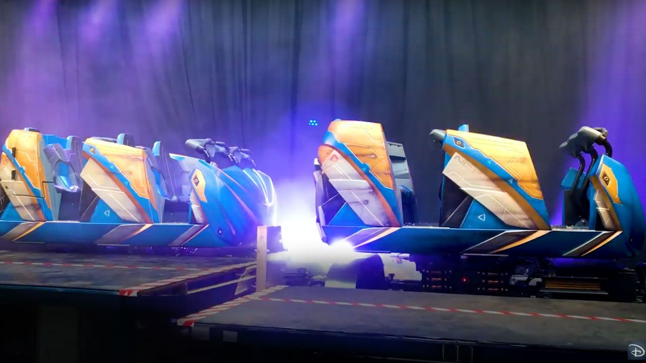 FIRST LOOK: Guardians of the Galaxy: Cosmic Rewind Ride Vehicles