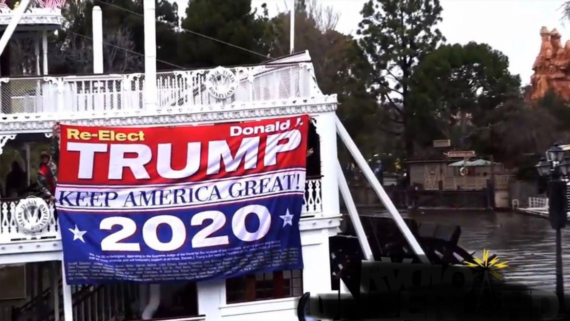 EXCLUSIVE: Roy E. Disney Would “Love” What I’m Doing, Says “TRUMP 2020” Banner Guy